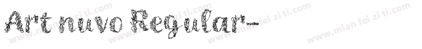 Art nuvo Regular字体转换